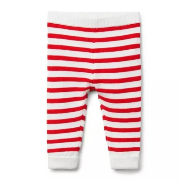 NWT Baby Striped Sweater Pant red and white Sz 3-6 months - Picture 1 of 2